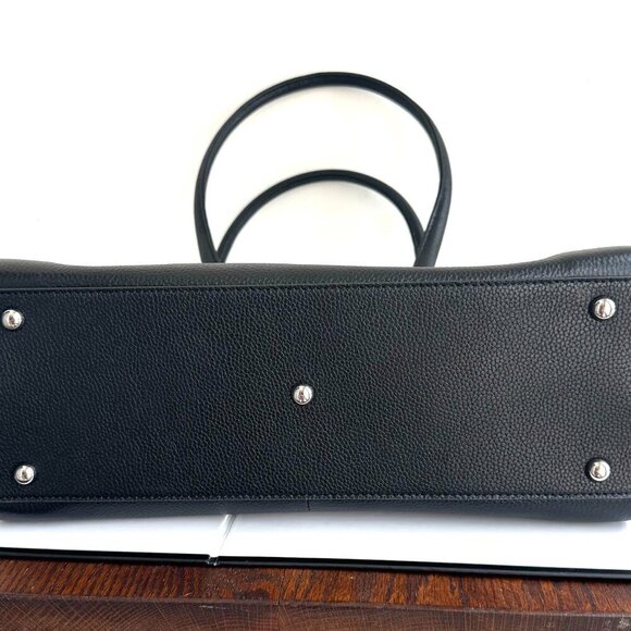 BOSTANTEN Otilia Functional Black Leather Shoulder Bag - Picture 12 of 13